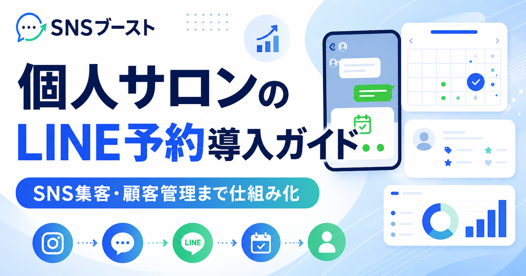 個人サロンのLINE予約導入ガイド｜SNS集客・顧客管理までまとめて仕組み化する方法